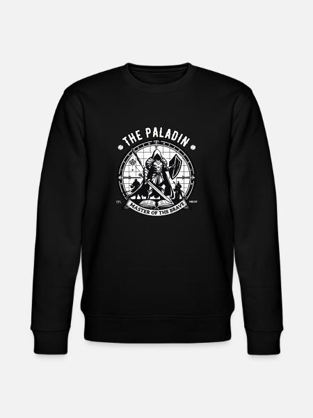 Rollespil Paladin-design til rollespilleren - Stanley/Stella økologisk unisex-sweatshirt CHANGER  - sort