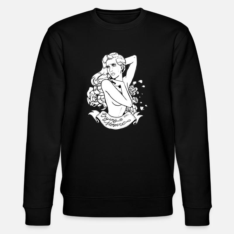 Crying Heroine Black - Stanley/Stella Unisex Bio-Sweatshirt CHANGER  - Schwarz
