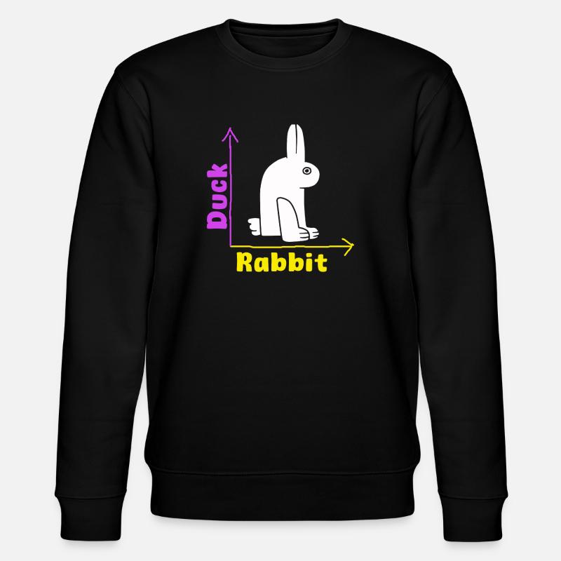 Wittgenstein lapin canard illusion - Sweat bio CHANGER Stanley/Stella Unisexe - noir