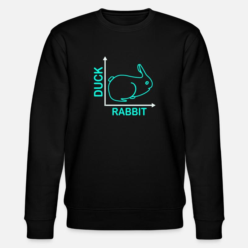 Wittgenstein lapin canard illusion - Sweat bio CHANGER Stanley/Stella Unisexe - noir