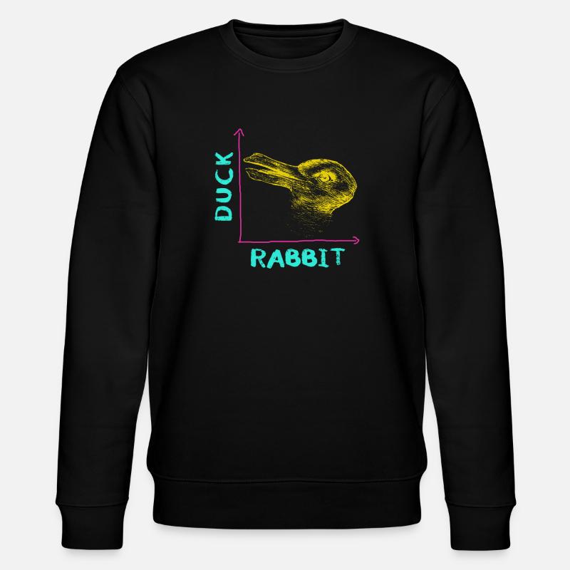 Wittgenstein lapin canard illusion - Sweat bio CHANGER Stanley/Stella Unisexe - noir