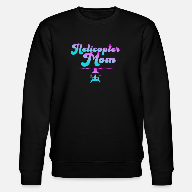 Helikopter Eltern Lustige Helikoptermutter - Stanley/Stella Unisex Bio-Sweatshirt CHANGER  - Schwarz