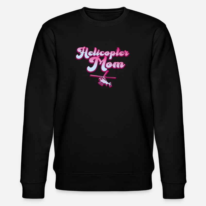 Helikopter Eltern Lustige Helikoptermutter - Stanley/Stella Unisex Bio-Sweatshirt CHANGER  - Schwarz