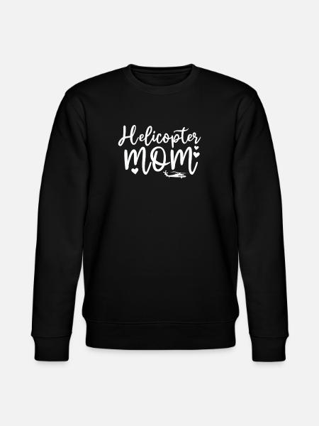 Helikopter Forældre Sjov Helikopter Mor - Stanley/Stella økologisk unisex-sweatshirt CHANGER  - sort