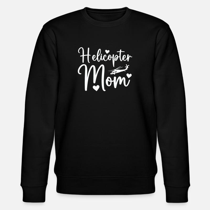 Helikopter Eltern Lustige Helikoptermutter - Stanley/Stella Unisex Bio-Sweatshirt CHANGER  - Schwarz