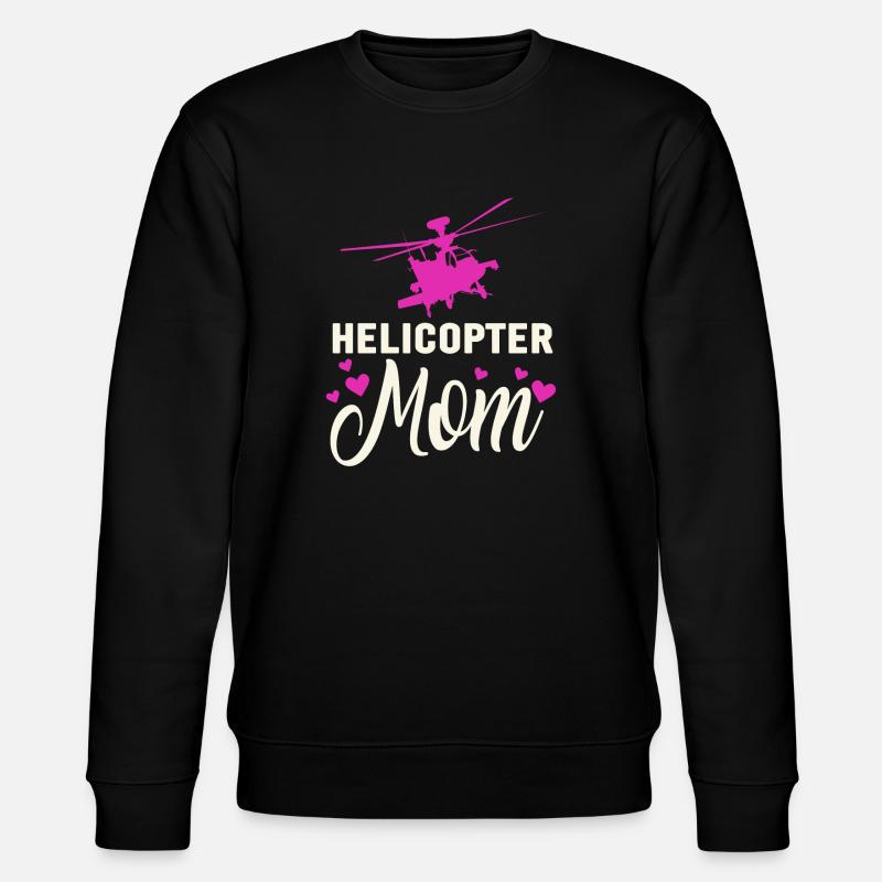 Helikopter Eltern Lustige Helikoptermutter - Stanley/Stella Unisex Bio-Sweatshirt CHANGER  - Schwarz