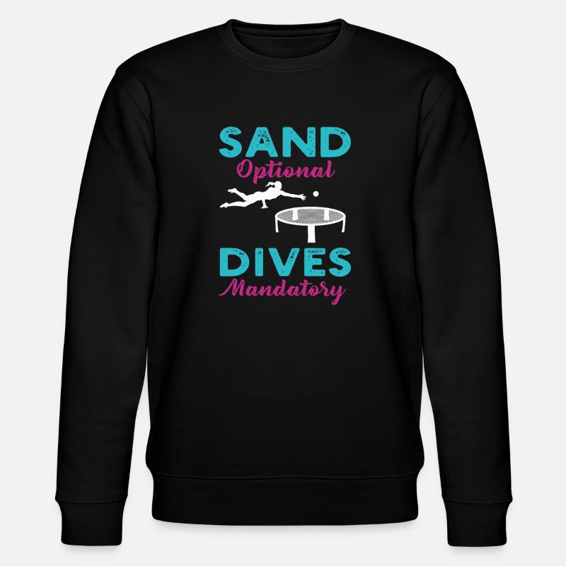 Spike Ball Roundnet Beach Game - Stanley/Stella CHANGER Unisex Organic Sweatshirt - black