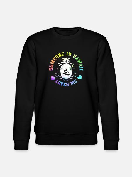 Quelqu’un à Hawaï m’aime - Sweat bio CHANGER Stanley/Stella Unisexe - noir