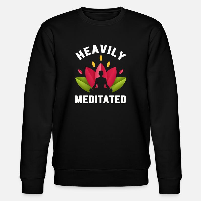 Stark meditiert - Stanley/Stella Unisex Bio-Sweatshirt CHANGER  - Schwarz