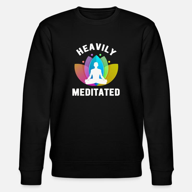 Heavily Meditated - Stanley/Stella CHANGER Unisex Organic Sweatshirt - black