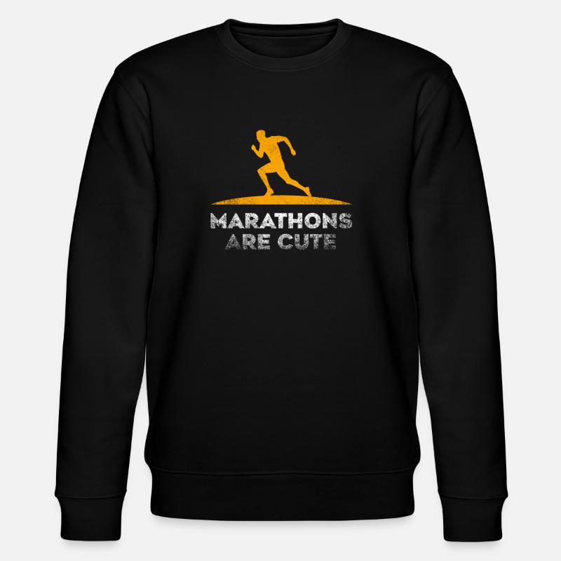 Marathons Are Cute Ultramarathon - Stanley/Stella CHANGER Unisex Organic Sweatshirt - black