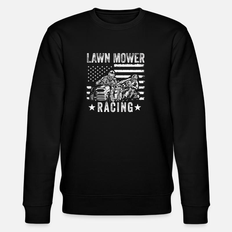 Rasenmäher-Rennen Gärtner-Rennen - Stanley/Stella Unisex Bio-Sweatshirt CHANGER  - Schwarz