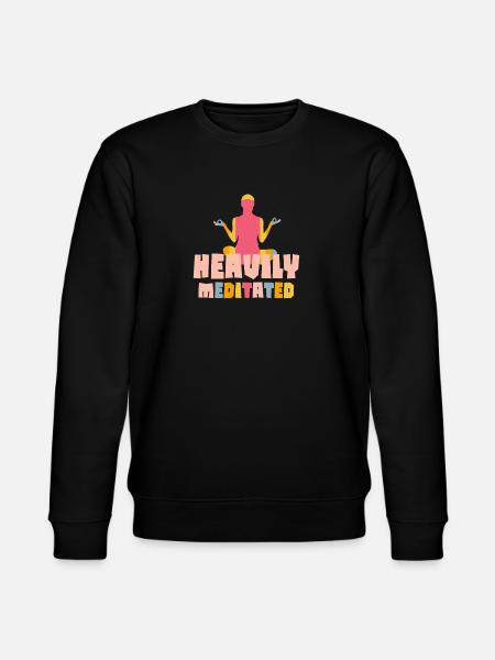 Heavily Meditated - Stanley/Stella CHANGER Unisex Organic Sweatshirt - black
