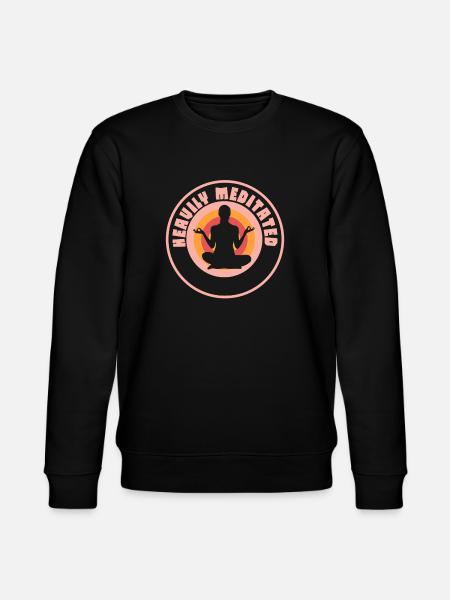 Heavily Meditated - Stanley/Stella CHANGER Unisex Organic Sweatshirt - black
