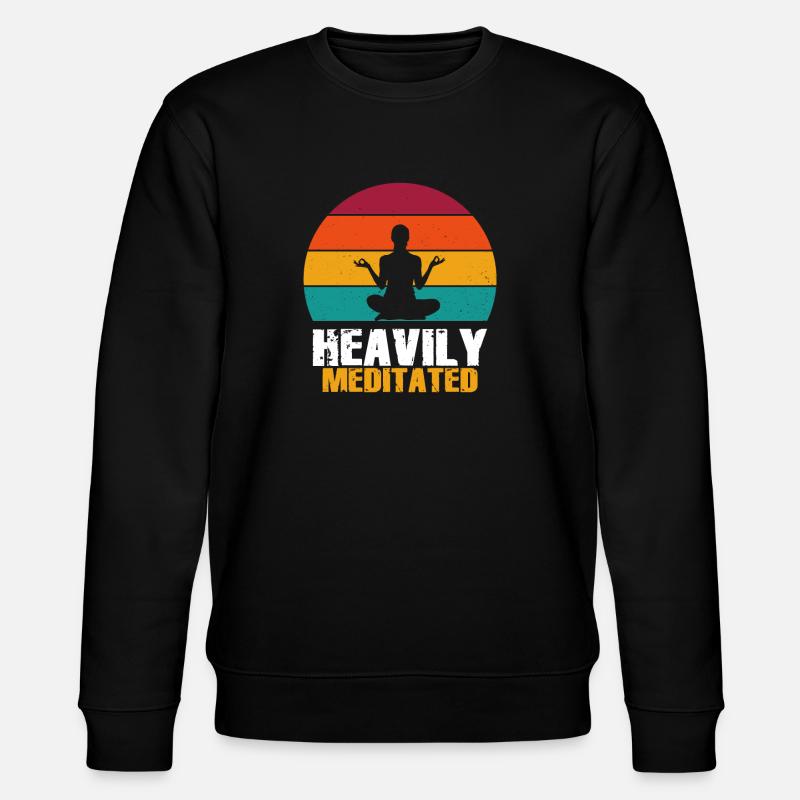Stark meditiert - Stanley/Stella Unisex Bio-Sweatshirt CHANGER  - Schwarz