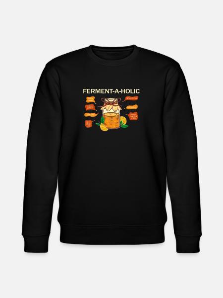 Ferment-A-Holic Kombucha Lover Benefits - Stanley/Stella CHANGER Unisex Organic Sweatshirt - black
