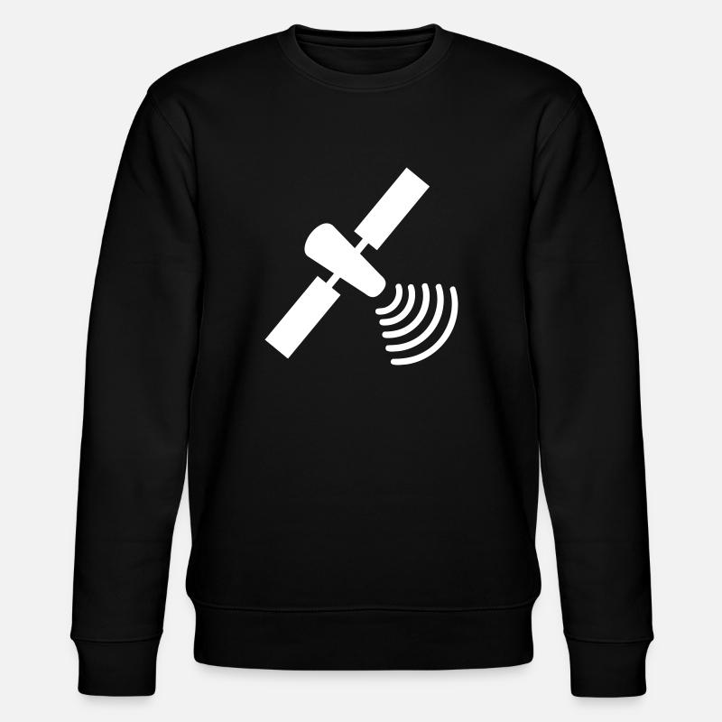 Satellit - Stanley/Stella Unisex Bio-Sweatshirt CHANGER  - Schwarz