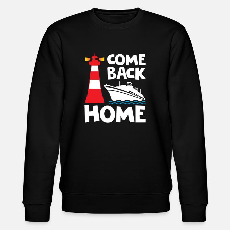 Come Back Home Lighthouse - Stanley/Stella CHANGER Unisex Organic Sweatshirt - black
