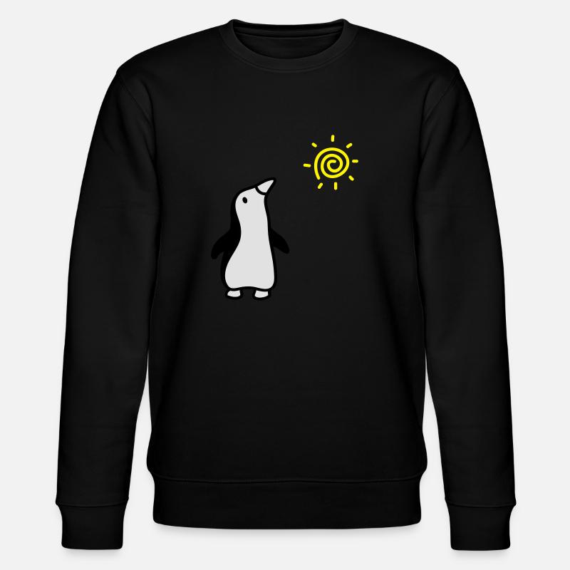 Pinguin + Sonne - Stanley/Stella Unisex Bio-Sweatshirt CHANGER  - Schwarz