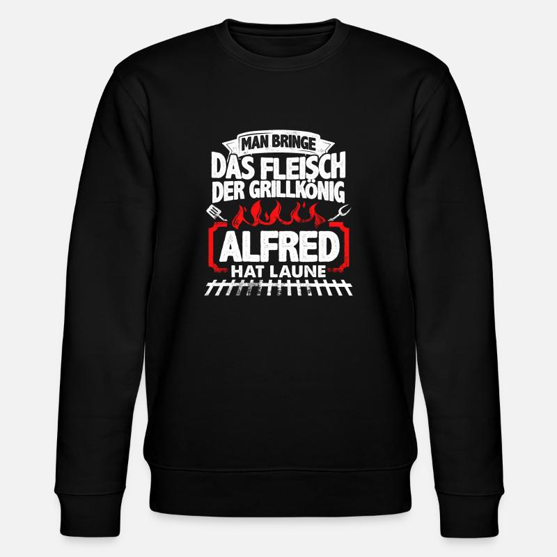 ALFRED - Grill - Stanley/Stella Unisex Bio-Sweatshirt CHANGER - Schwarz