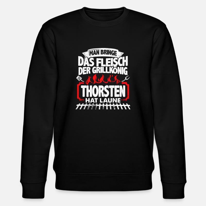 THORSTEN - Grill - Stanley/Stella Unisex Bio-Sweatshirt CHANGER - Schwarz