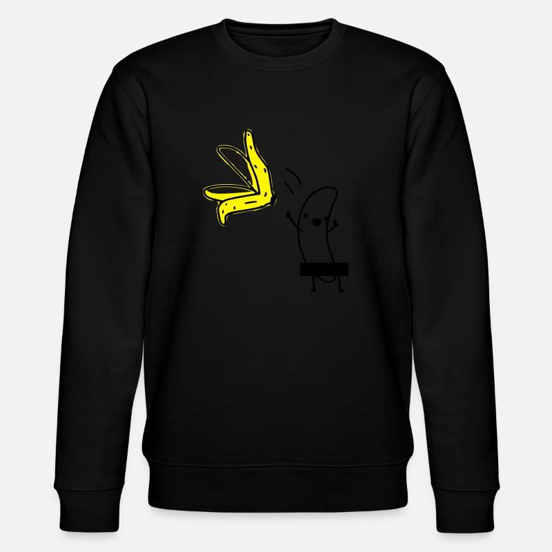 Striptease Banana - Stanley/Stella CHANGER Unisex Organic Sweatshirt - black