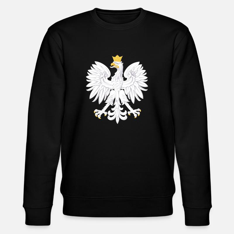 Polish Eagle T-Shirt - Stanley/Stella CHANGER Unisex Organic Sweatshirt - black