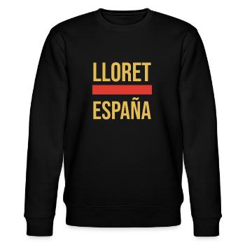 Lloret De Mar Spanien Lloret Souvenir Traumurlaub - Stanley/Stella Unisex Bio-Sweatshirt CHANGER  - Schwarz - Vorne - Nik (191cm) & Marisol (170cm)