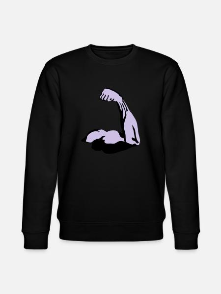 Biceps, Muscle - Stanley/Stella CHANGER Unisex Organic Sweatshirt - black