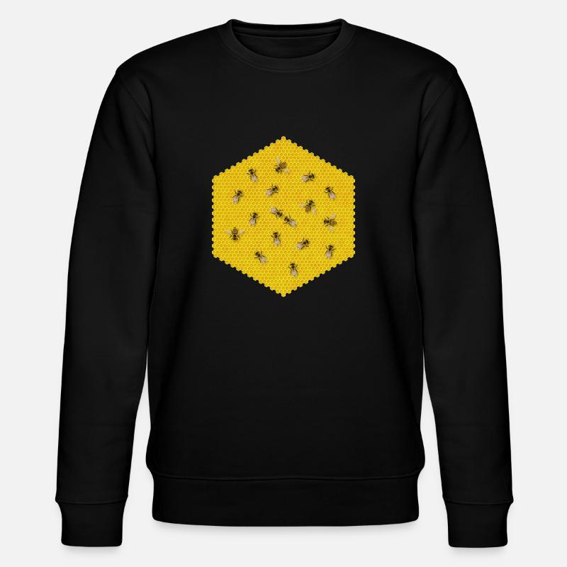 BIENEN, HIV - Stanley/Stella Unisex Bio-Sweatshirt CHANGER  - Schwarz