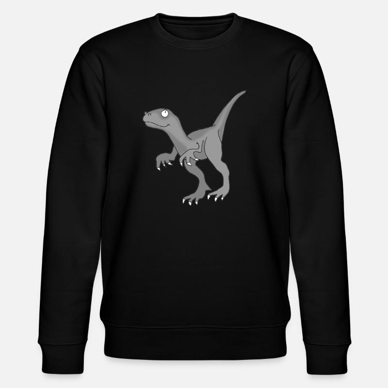 Dino 2 - Stanley/Stella Unisex Bio-Sweatshirt CHANGER  - Schwarz