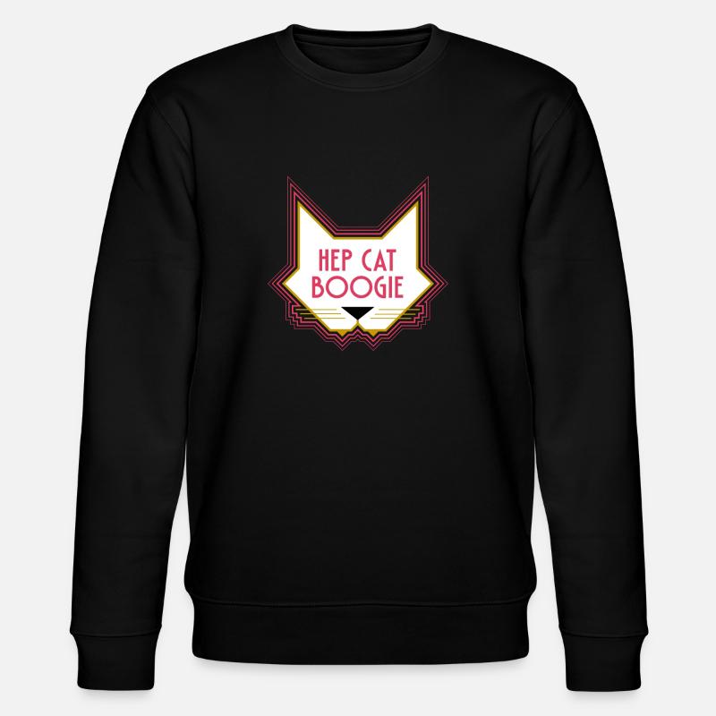 Hep Cat Boogie - Stanley/Stella Unisex Bio-Sweatshirt CHANGER  - Schwarz