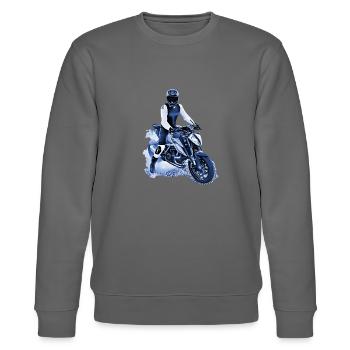Motocycliste Nakedbike bleu foncé - Sweat bio CHANGER Stanley/Stella Unisexe - bordeaux - Devant - Nik (191cm) & Marisol (170cm)