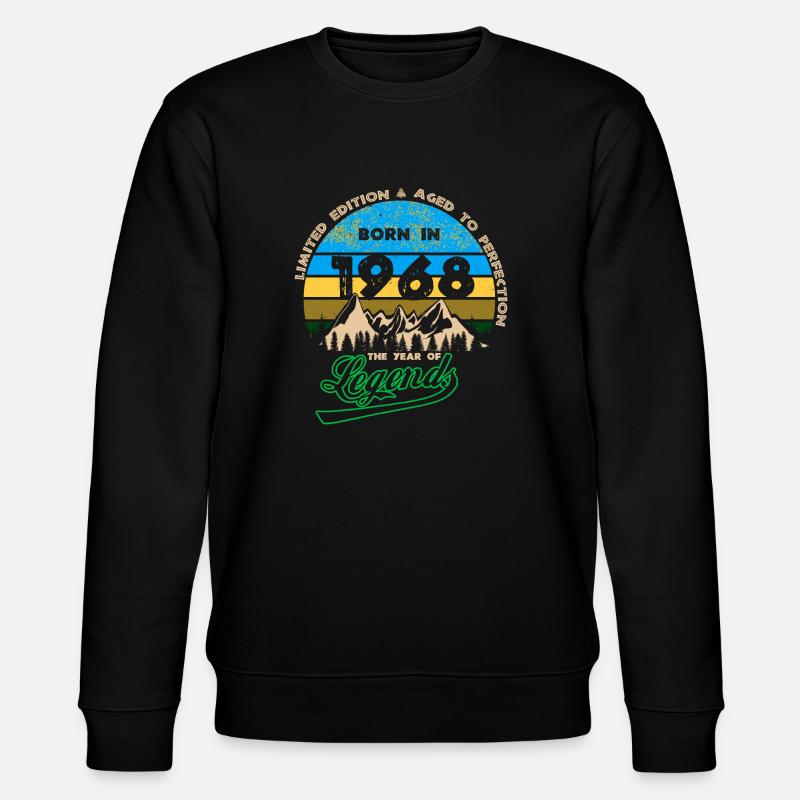 Legenden 1968 - Stanley/Stella Unisex Bio-Sweatshirt CHANGER  - Schwarz