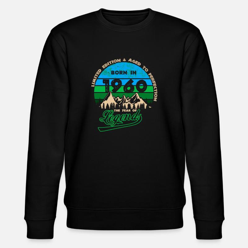 Legenden 1960 - Stanley/Stella Unisex Bio-Sweatshirt CHANGER  - Schwarz