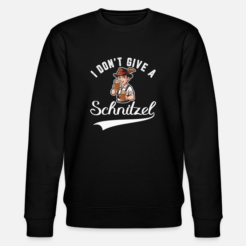 I don't give a Schnitzel - Stanley/Stella CHANGER Unisex Organic Sweatshirt - black