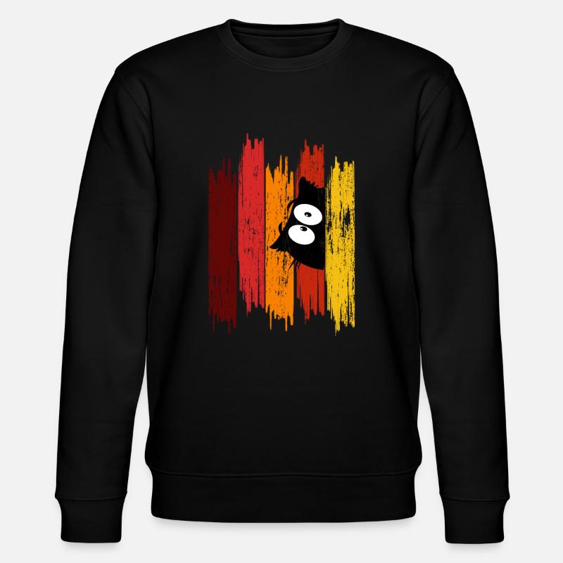Owl brushstroke - Stanley/Stella Unisex Bio-Sweatshirt CHANGER  - Schwarz