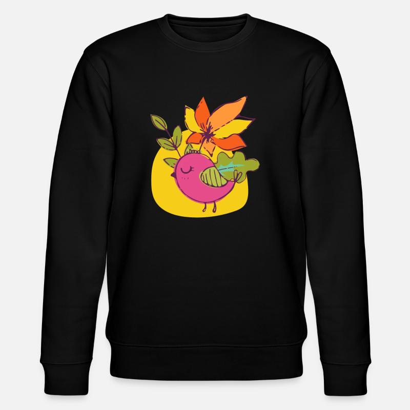Vogel - Stanley/Stella Unisex Bio-Sweatshirt CHANGER  - Schwarz