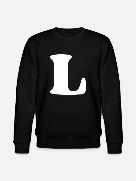 Letter l - Stanley/Stella CHANGER Unisex Organic Sweatshirt - black