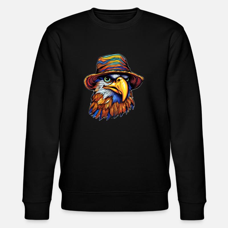 Summer Soaring Eagle - Stanley/Stella CHANGER Unisex Organic Sweatshirt - black