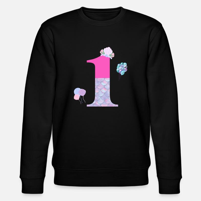 1e anniversaire sirène - Sweat bio CHANGER Stanley/Stella Unisexe - noir