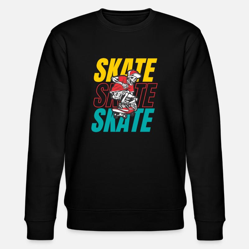 Skateboard - Stanley/Stella Unisex Bio-Sweatshirt CHANGER  - Schwarz