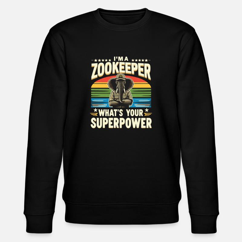 Zookeeper Zookeeper - Stanley/Stella CHANGER Unisex Organic Sweatshirt - black