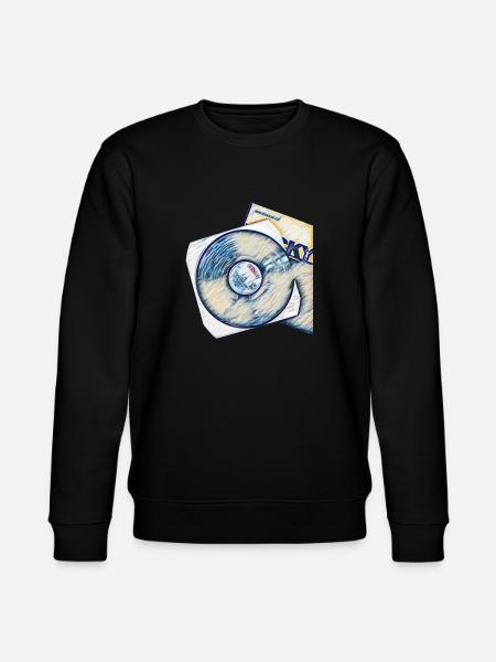 Schallplatte mit Cover - Stanley/Stella Unisex Bio-Sweatshirt CHANGER - Schwarz