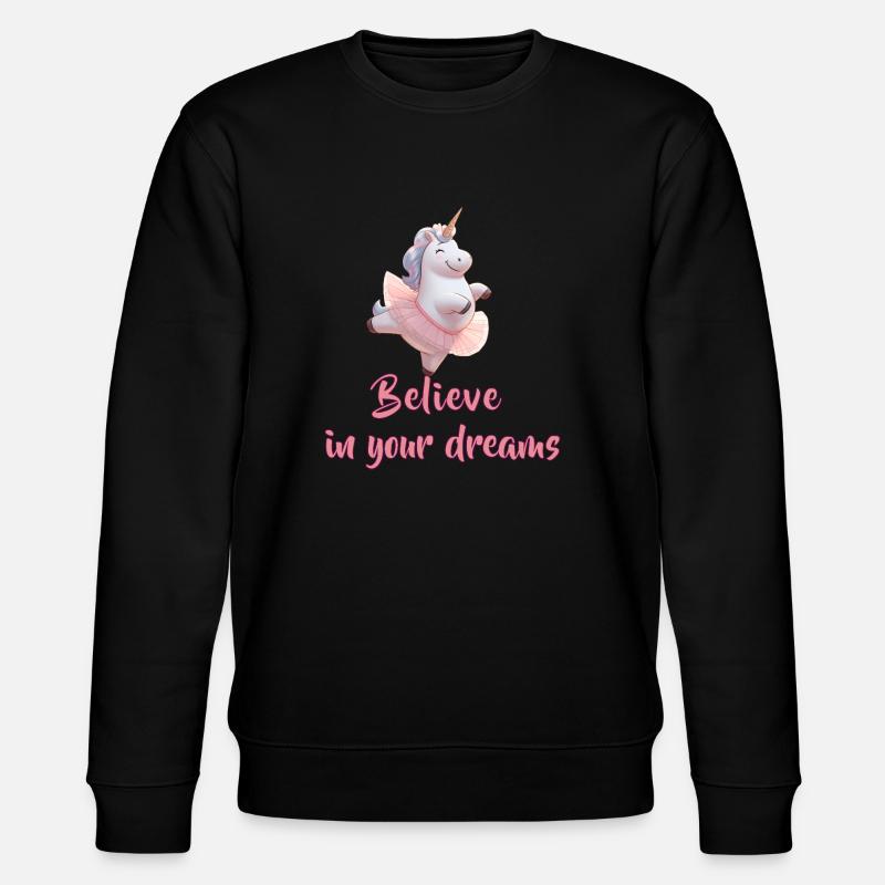 Believe dreams - Stanley/Stella Unisex Bio-Sweatshirt CHANGER  - Schwarz
