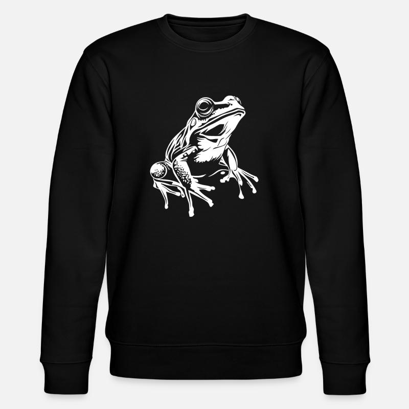Frosch Graphic - Stanley/Stella Unisex Bio-Sweatshirt CHANGER  - Schwarz