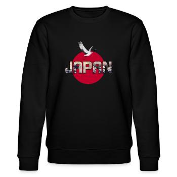 Japan - Stanley/Stella Unisex Bio-Sweatshirt CHANGER  - Schwarz - Vorne - Nik (191cm) & Marisol (170cm)