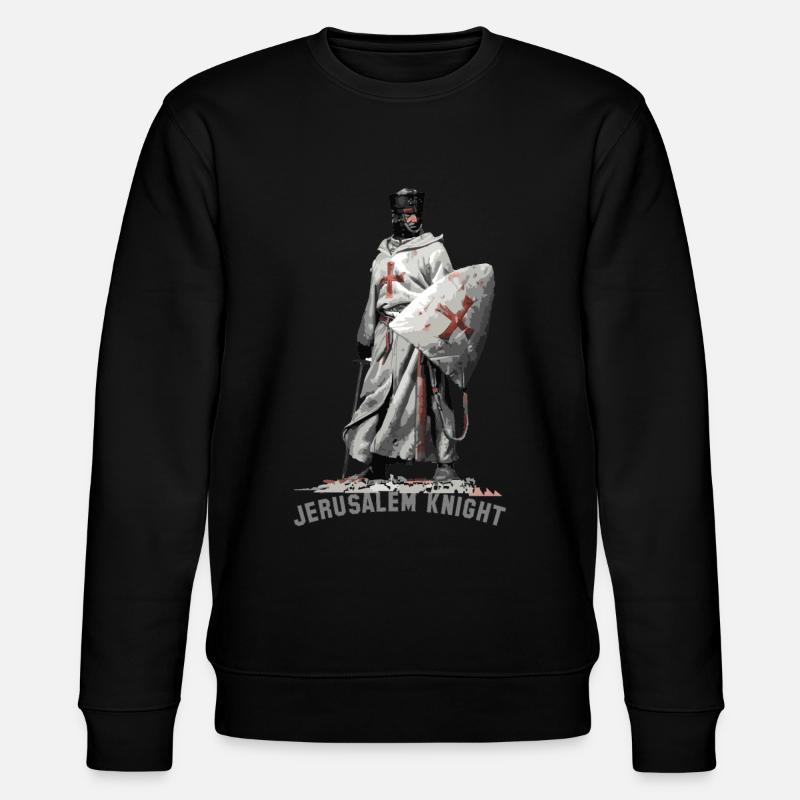 jerusalem knight - Stanley/Stella CHANGER Unisex Organic Sweatshirt - black