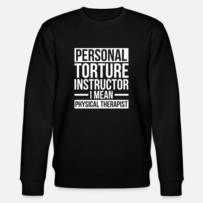 Physiotherapy trainer physiotherapy - Stanley/Stella CHANGER Unisex Organic Sweatshirt - black
