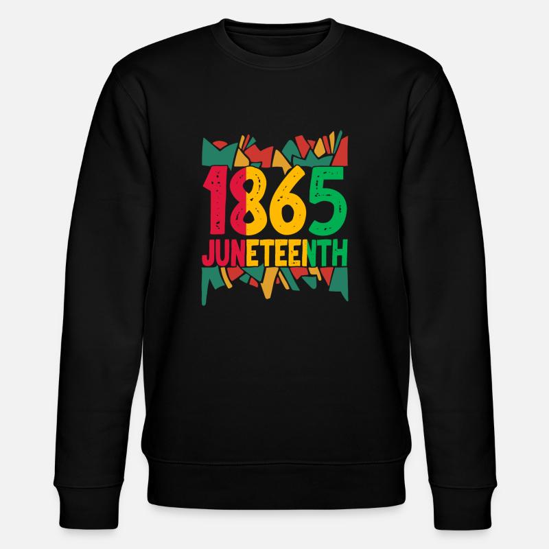 Juneteenth - Stanley/Stella CHANGER Unisex Organic Sweatshirt - black